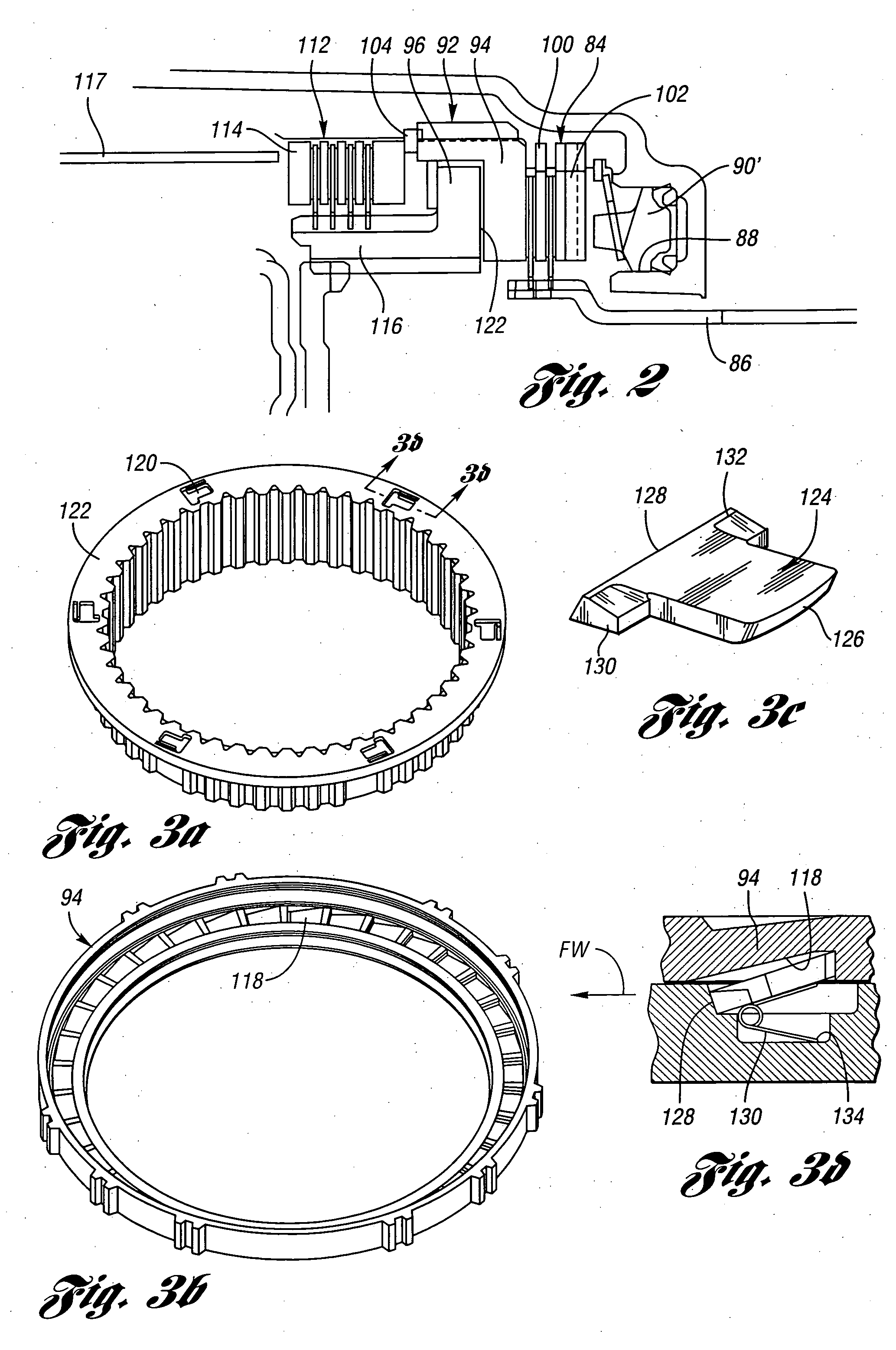 Planar coupling assembly for an automatic transmission