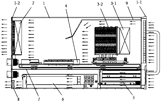 Multi-path high-performance server capable of improving heat dissipation performance and heat dissipation method thereof