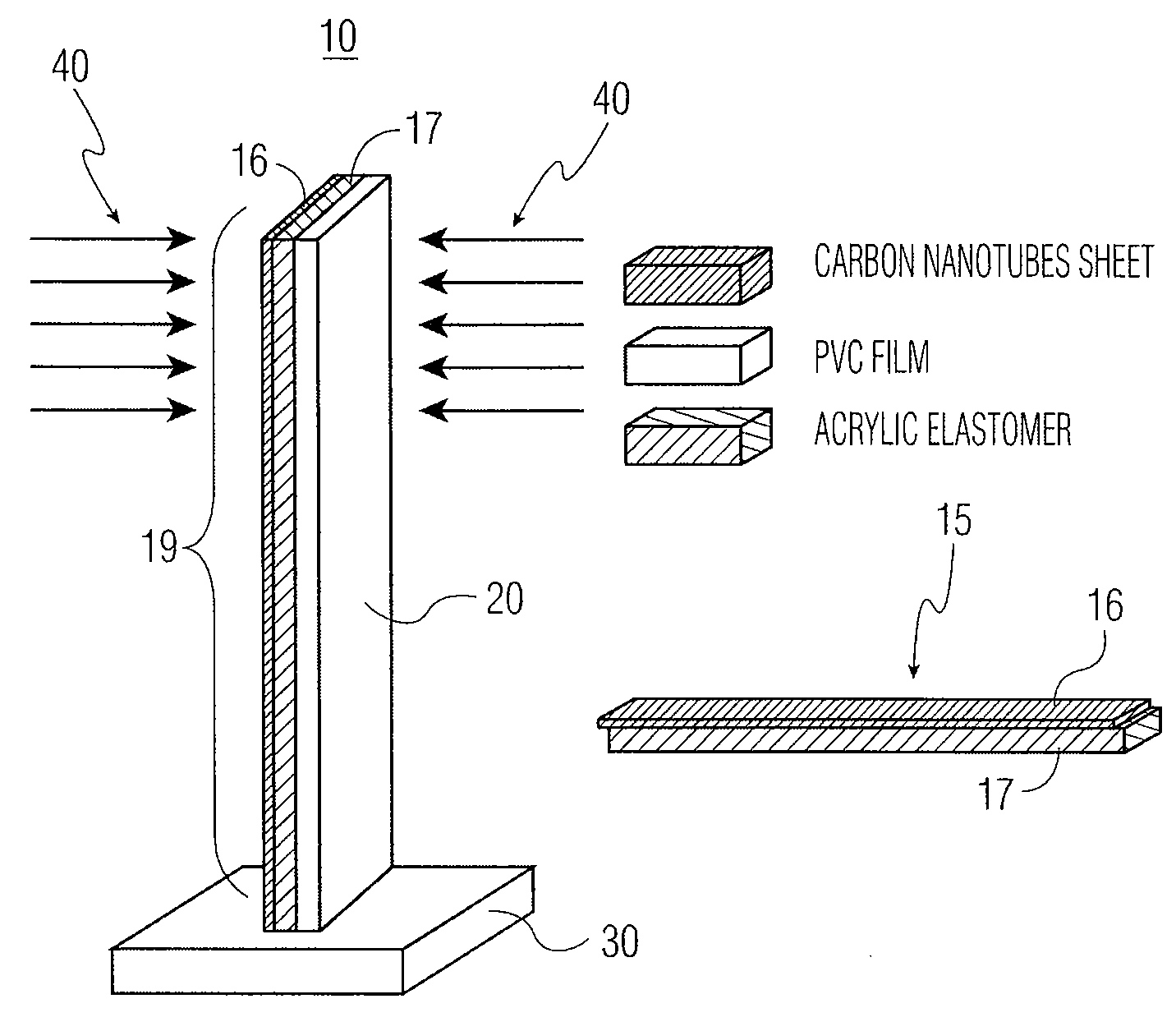 Optically driven carbon nanotube actuators