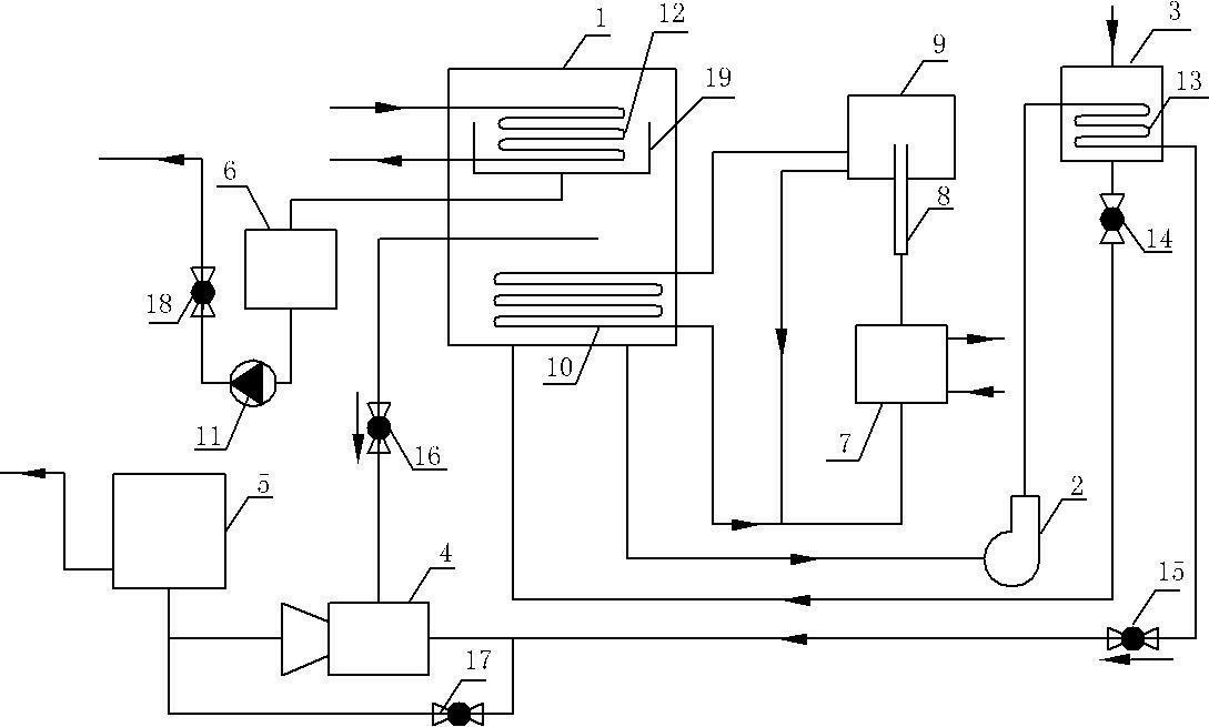 Regeneration system of dehumidifying solution for moist air