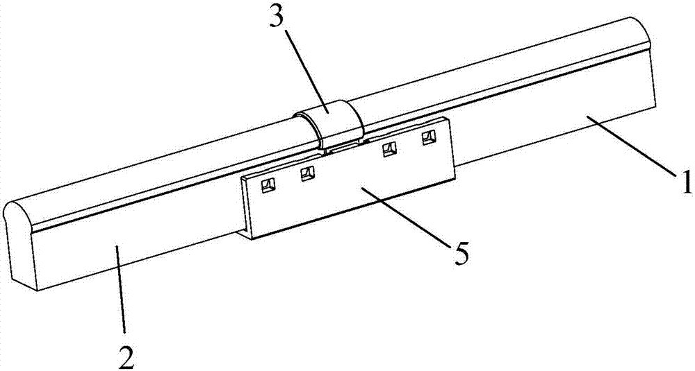 Flexible light bar connector structure