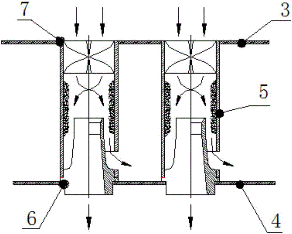 Air filtering device