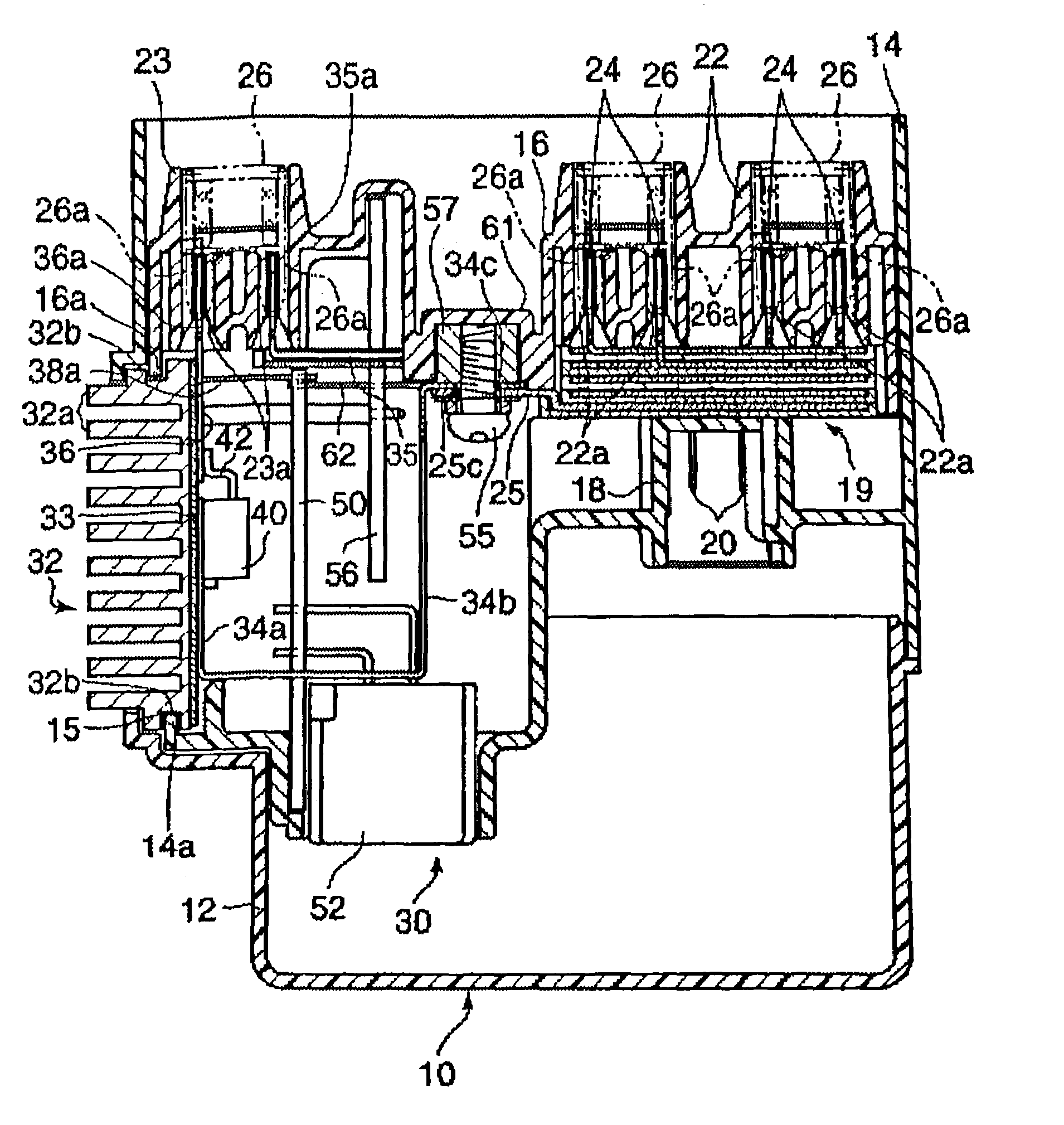 Electric power distribution unit for electric connection box and electric connection box