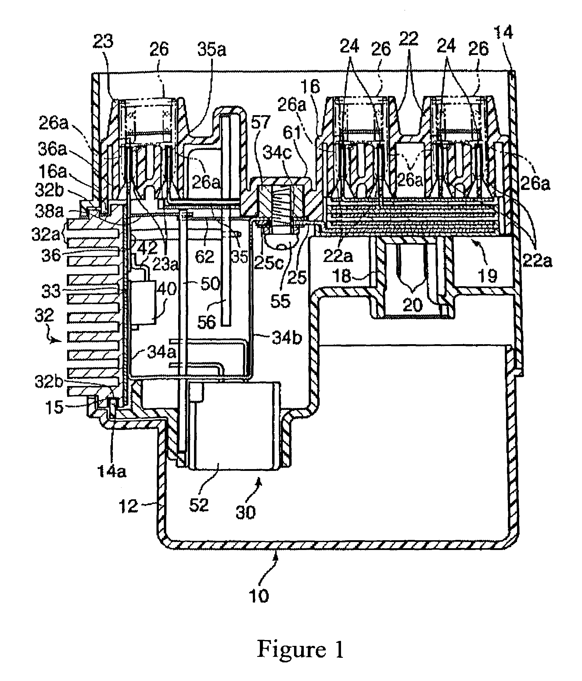 Electric power distribution unit for electric connection box and electric connection box