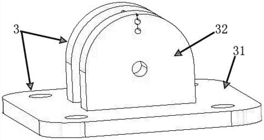 A vehicle radar mounting bracket