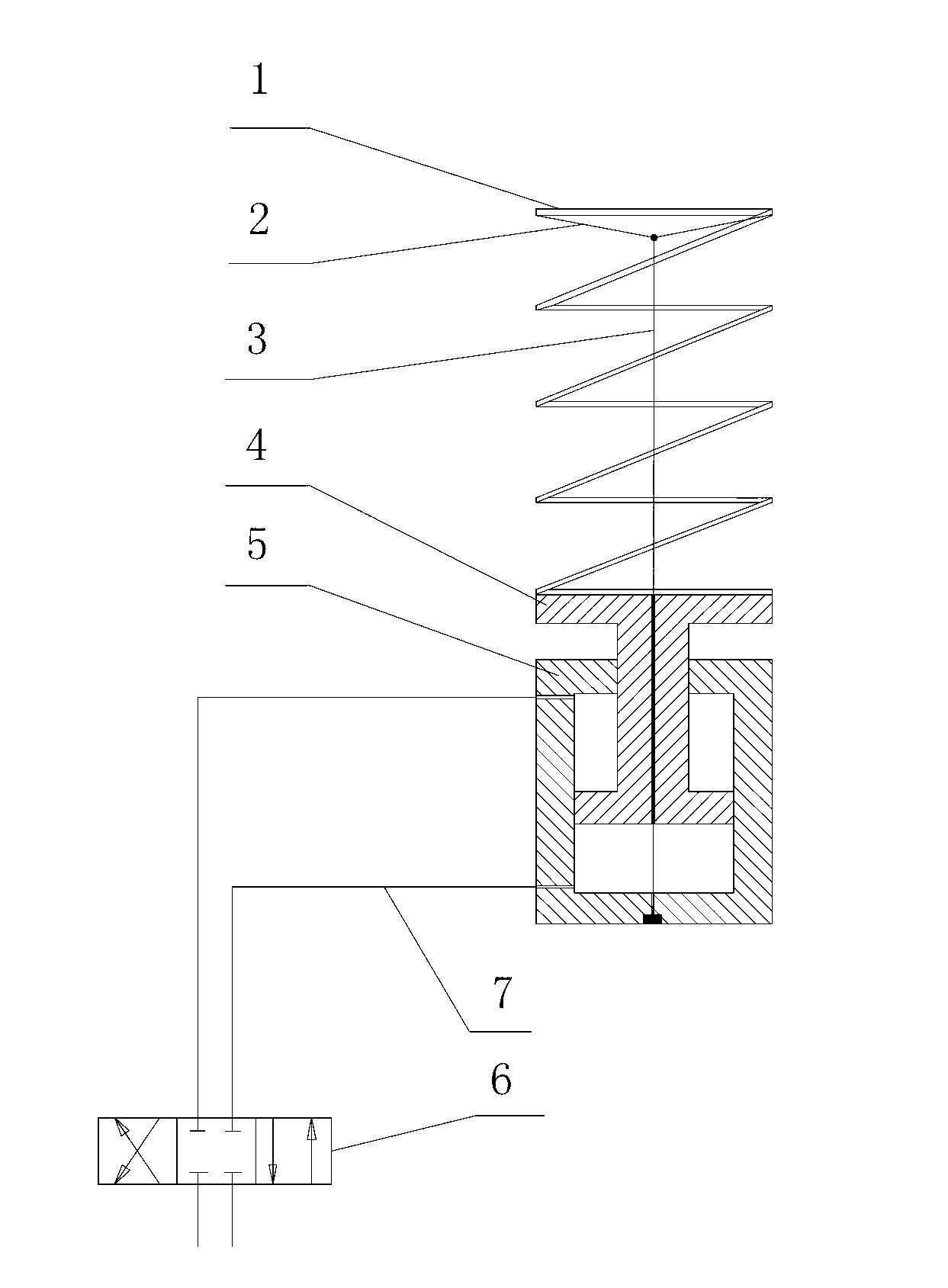 Elasticity-adjustable nonlinear pressure spring unit