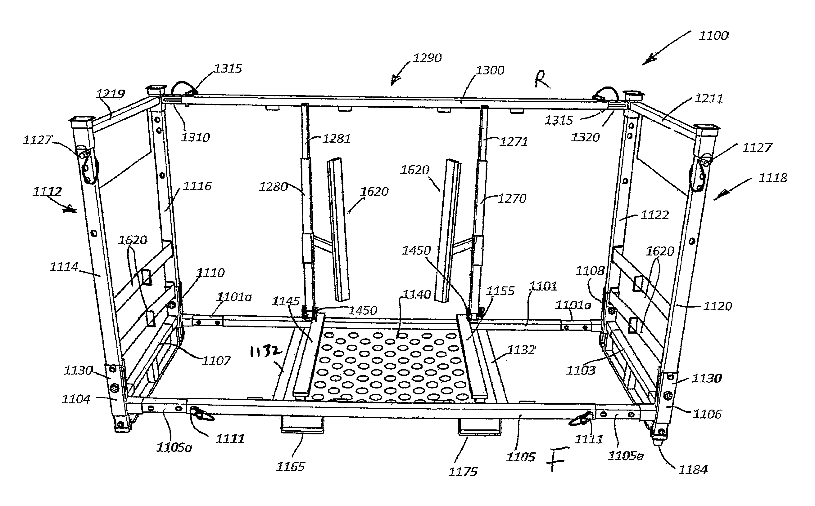 Reusable pallet container