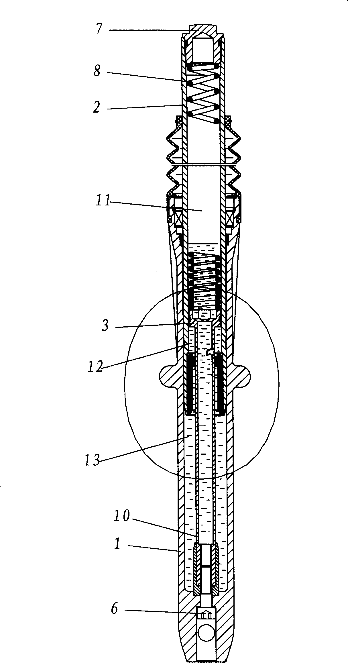 Front set absorber for motorcycle