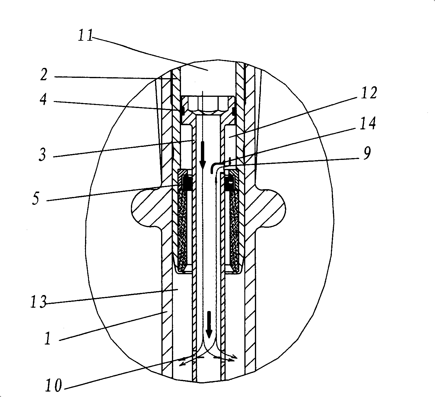 Front set absorber for motorcycle