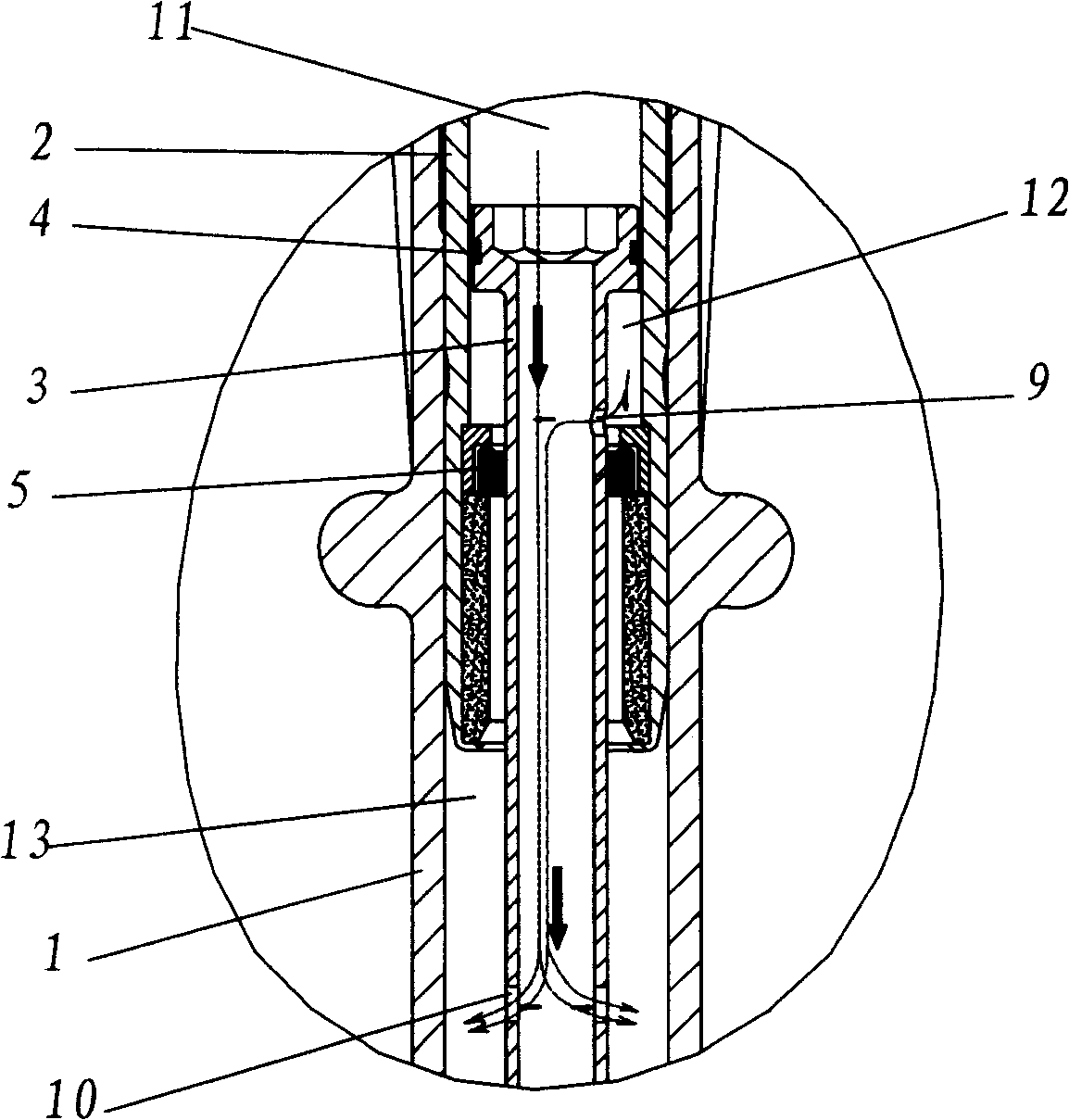 Front set absorber for motorcycle