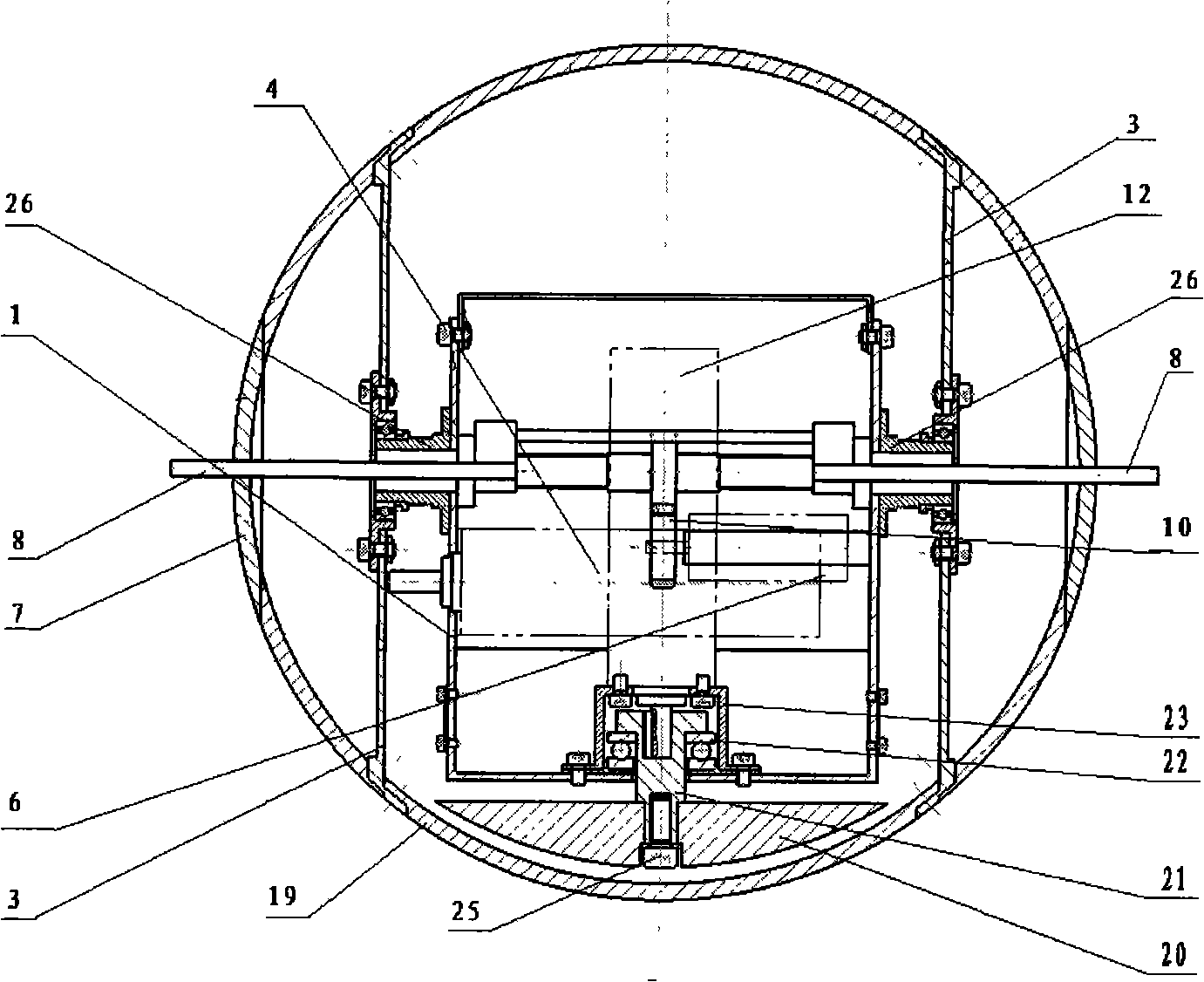 High mobility spherical detecting robot