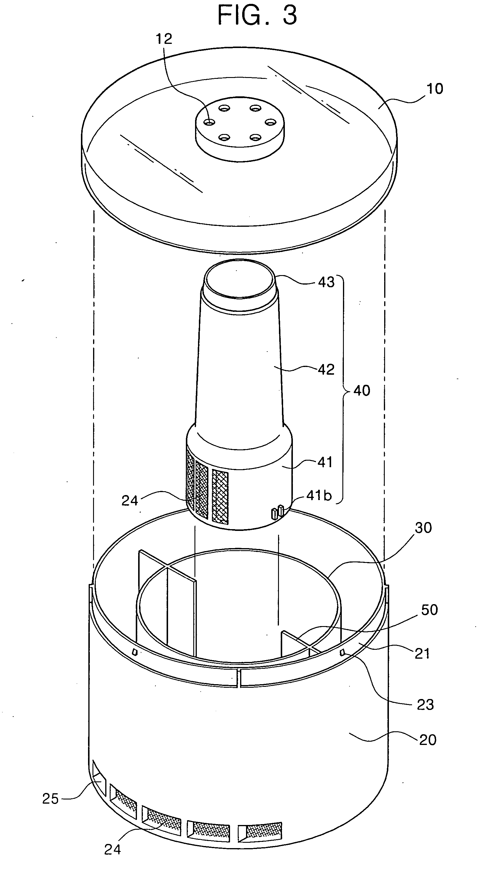 Water filtering device