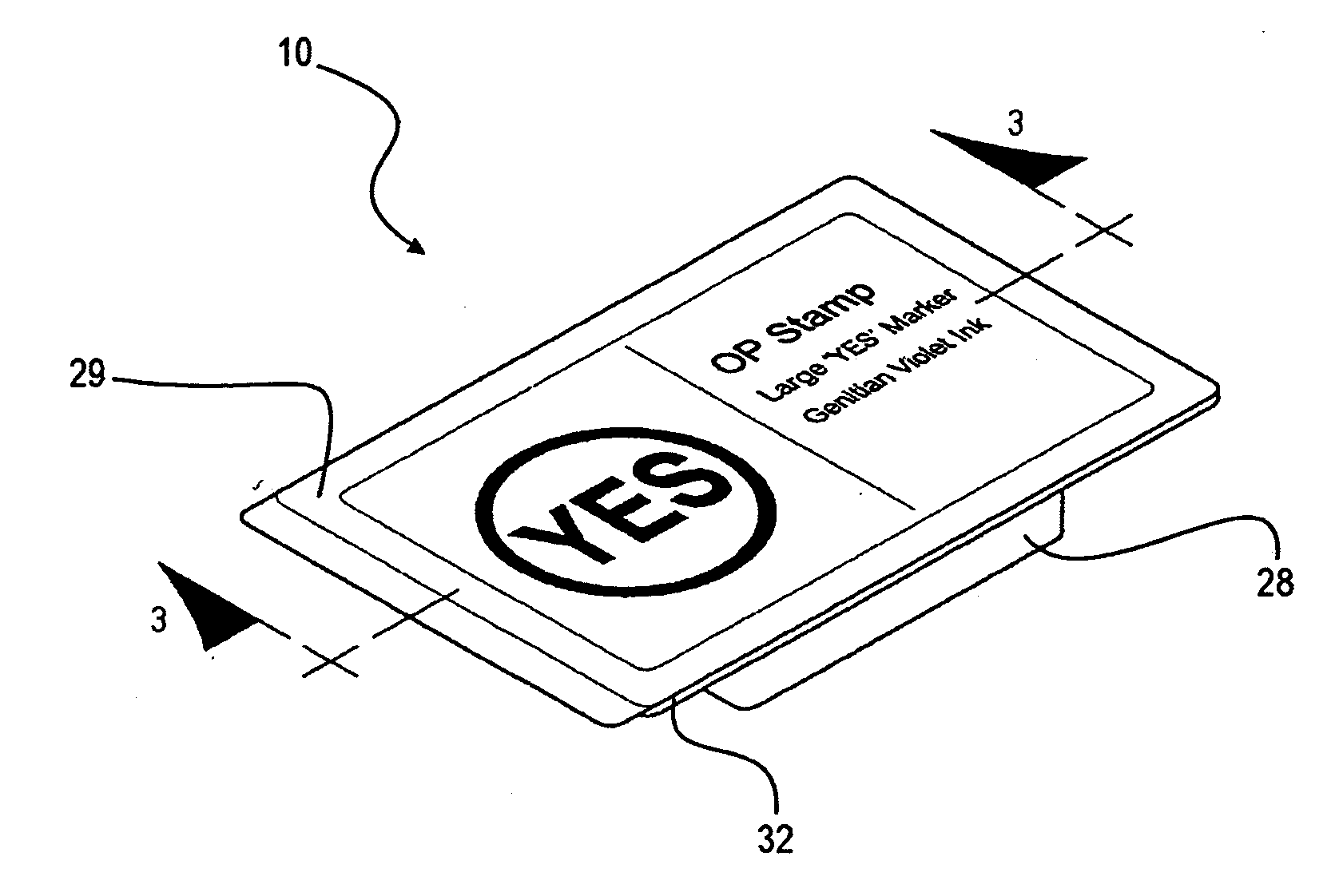 Surgical site marking assembly and method of using same