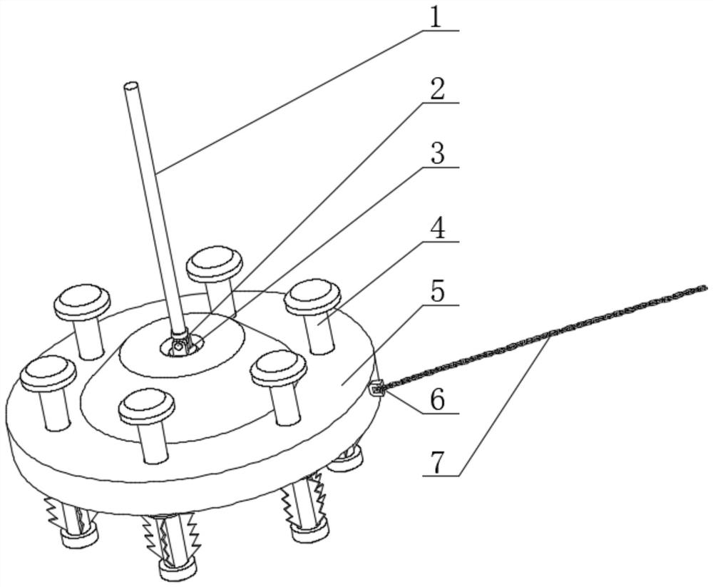 Seabed vibroflotation type multi-anchor-body anchoring system