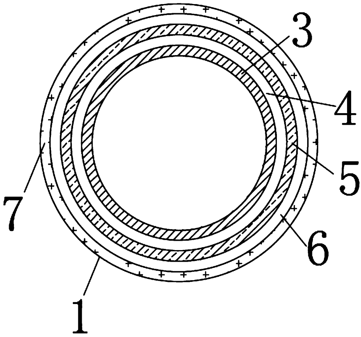 Continuous production of PP double-wall corrugated pipe with high-bending elastic modulus and production method thereof