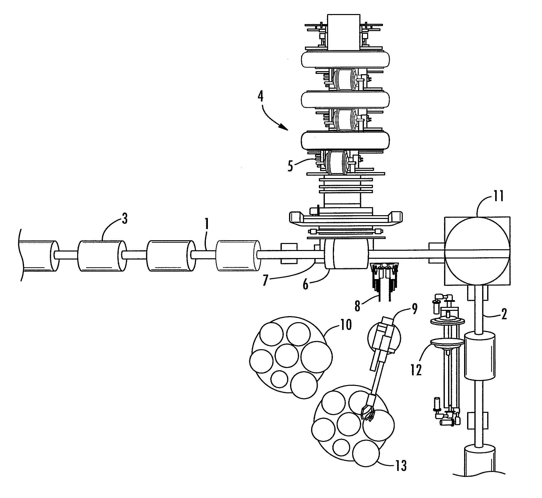 Method and arrangement for placing reel end shields