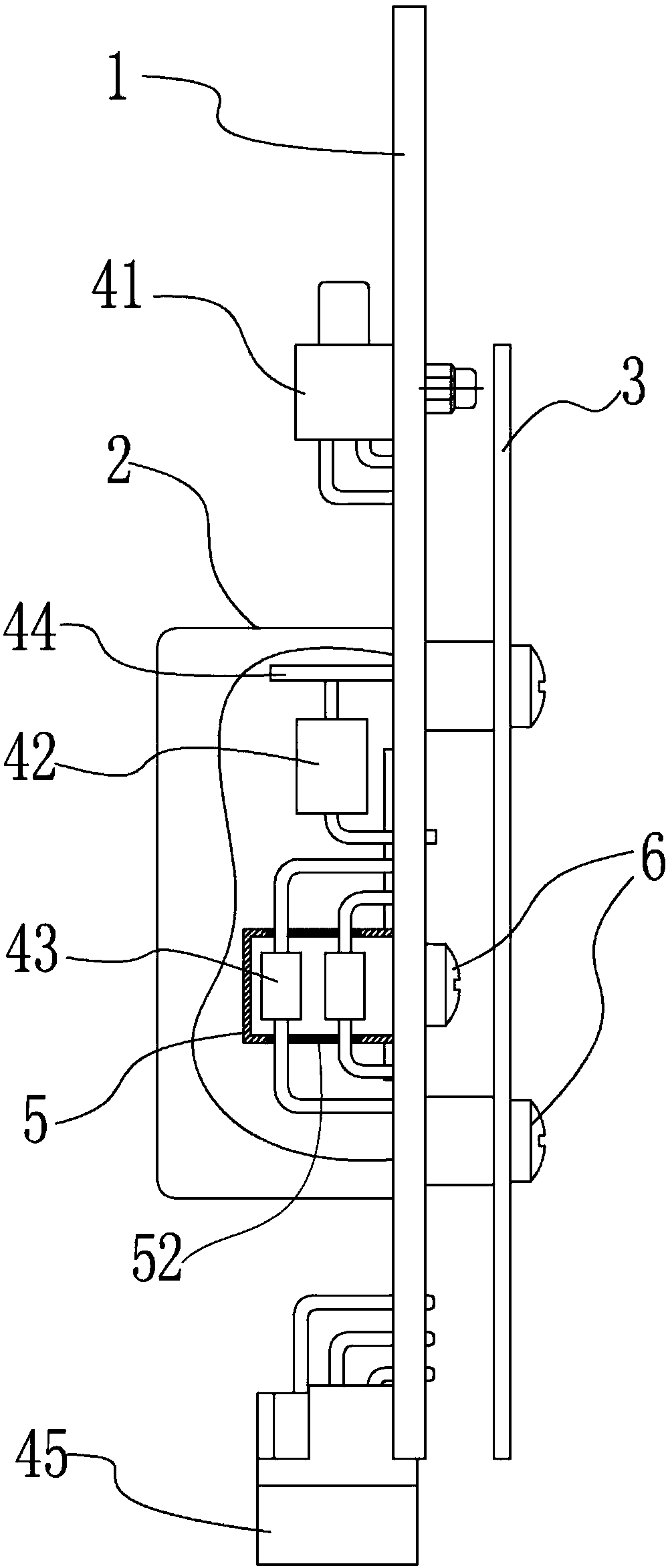 An integrated chassis filter board structure