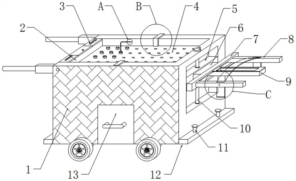 African swine fever virus sample blood collecting device for large-scale piggery