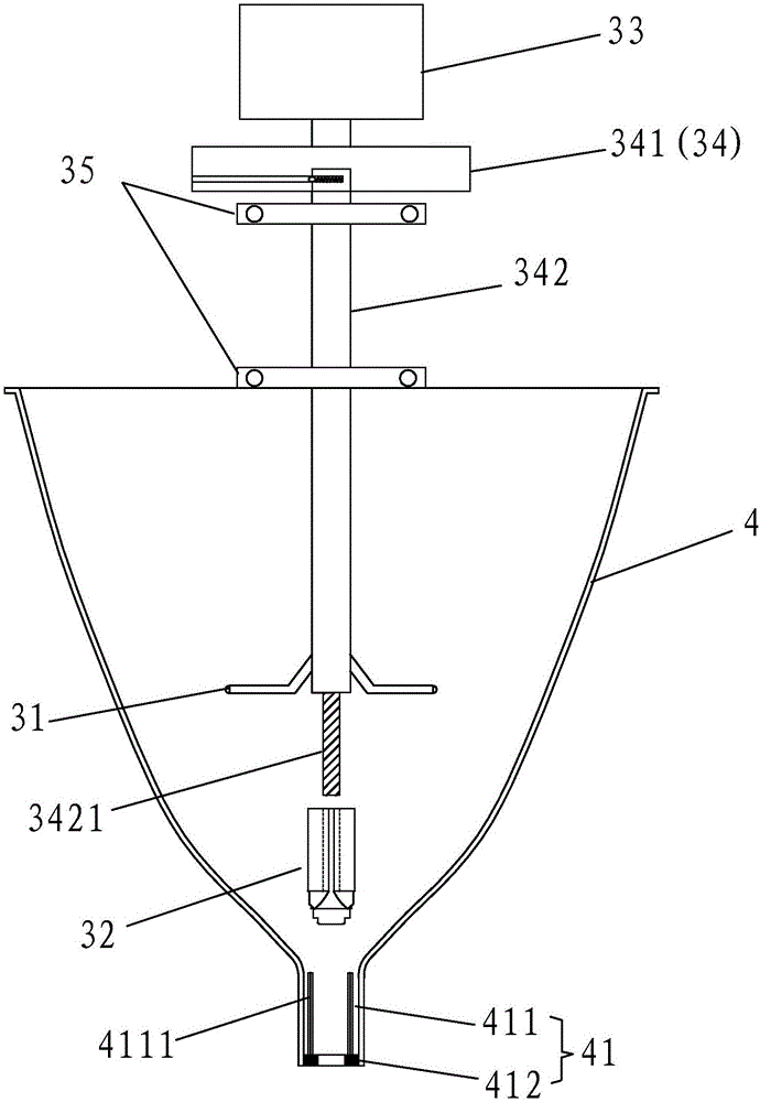 Stirring linkage component and milk preparer