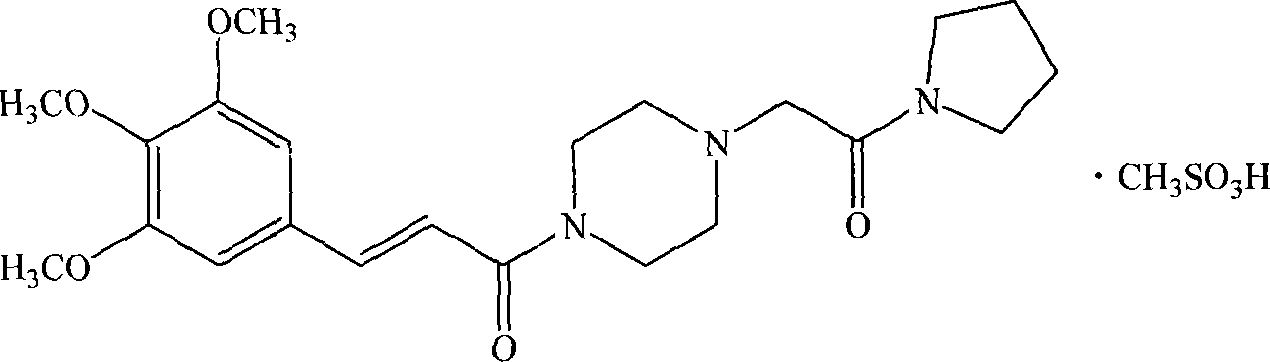 Novel medicinal salt for cinepazide and preparation method thereof