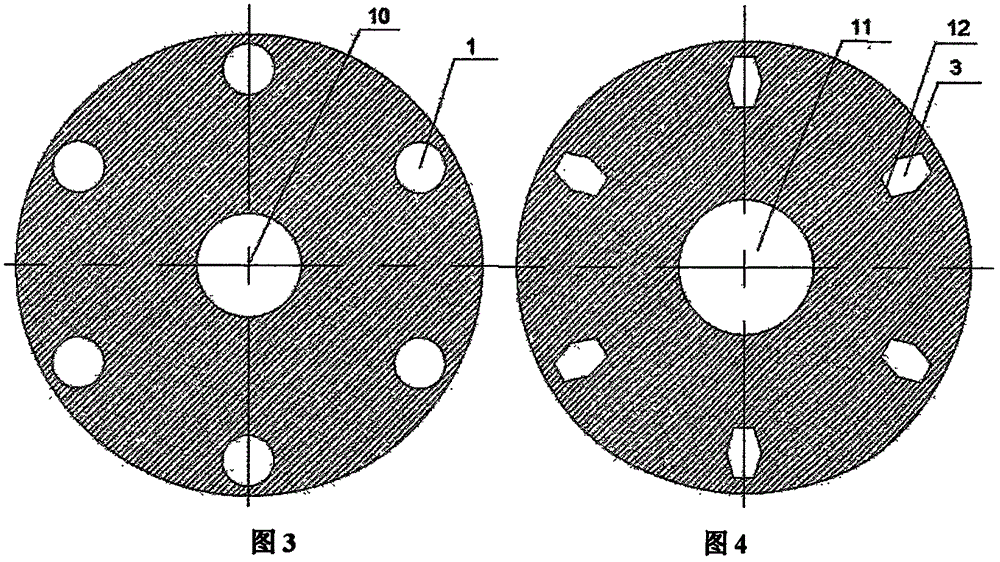 Central rotary jetting pulse internal-grinding drilling bit