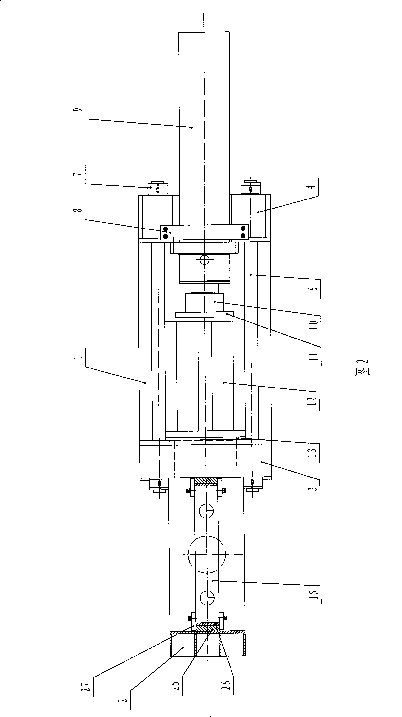 Novel inching horizontal type extrusion clipper