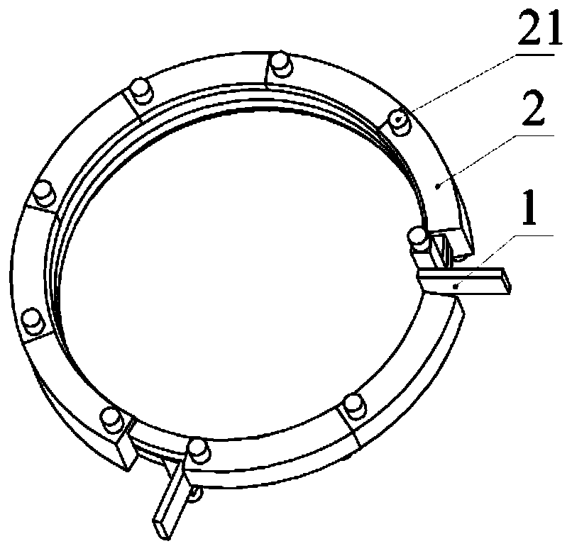 Heating device and method for large-diameter thick-wall pipe