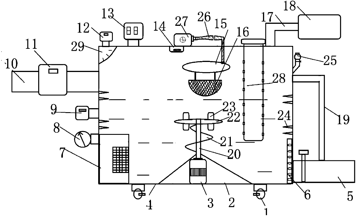 Efficient residue-free solid-liquid reaction device for chemical engineering