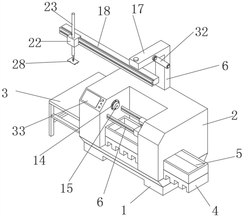 A metal plate material feeding device in intelligent manufacturing of compressor shells