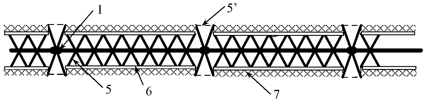 Intelligent FRP (Fiber Reinforced Polymer) composite rib based on carbon fiber distribution type sensing and large-scale production process thereof