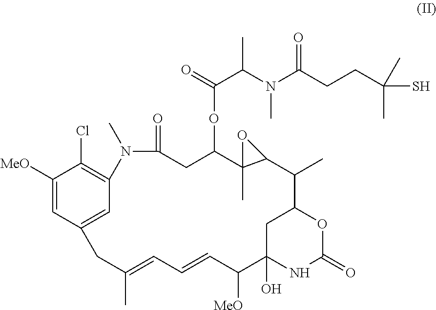 Preparation of maytansinoid antibody conjugates by a one-step process