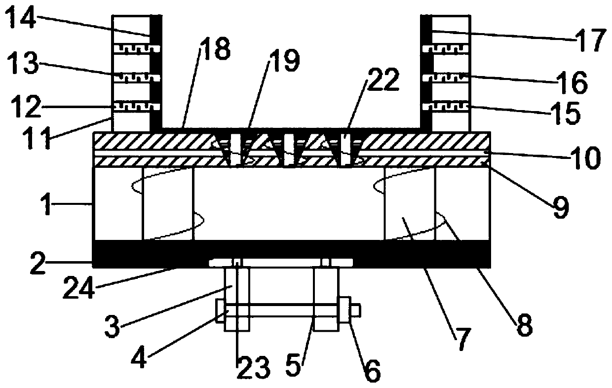 Automobile engine damping device