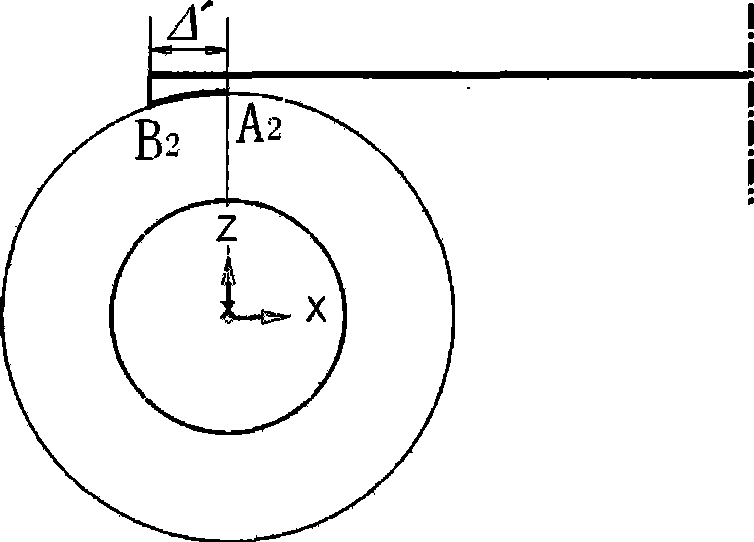 Method for designing swinging follower cylindrical cam contour line