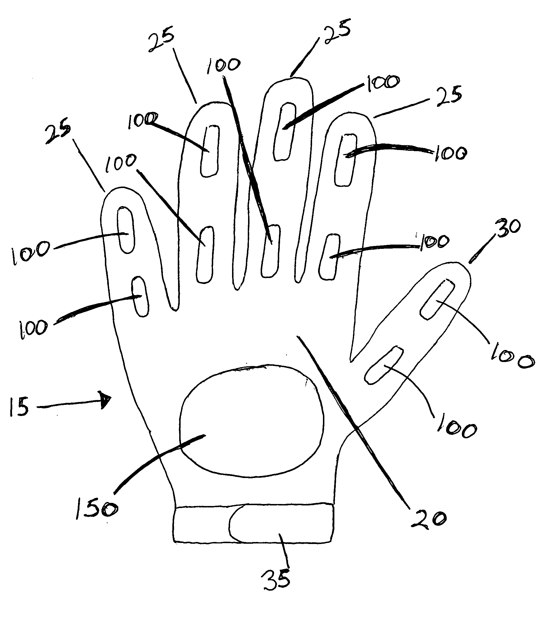 Basketball training glove