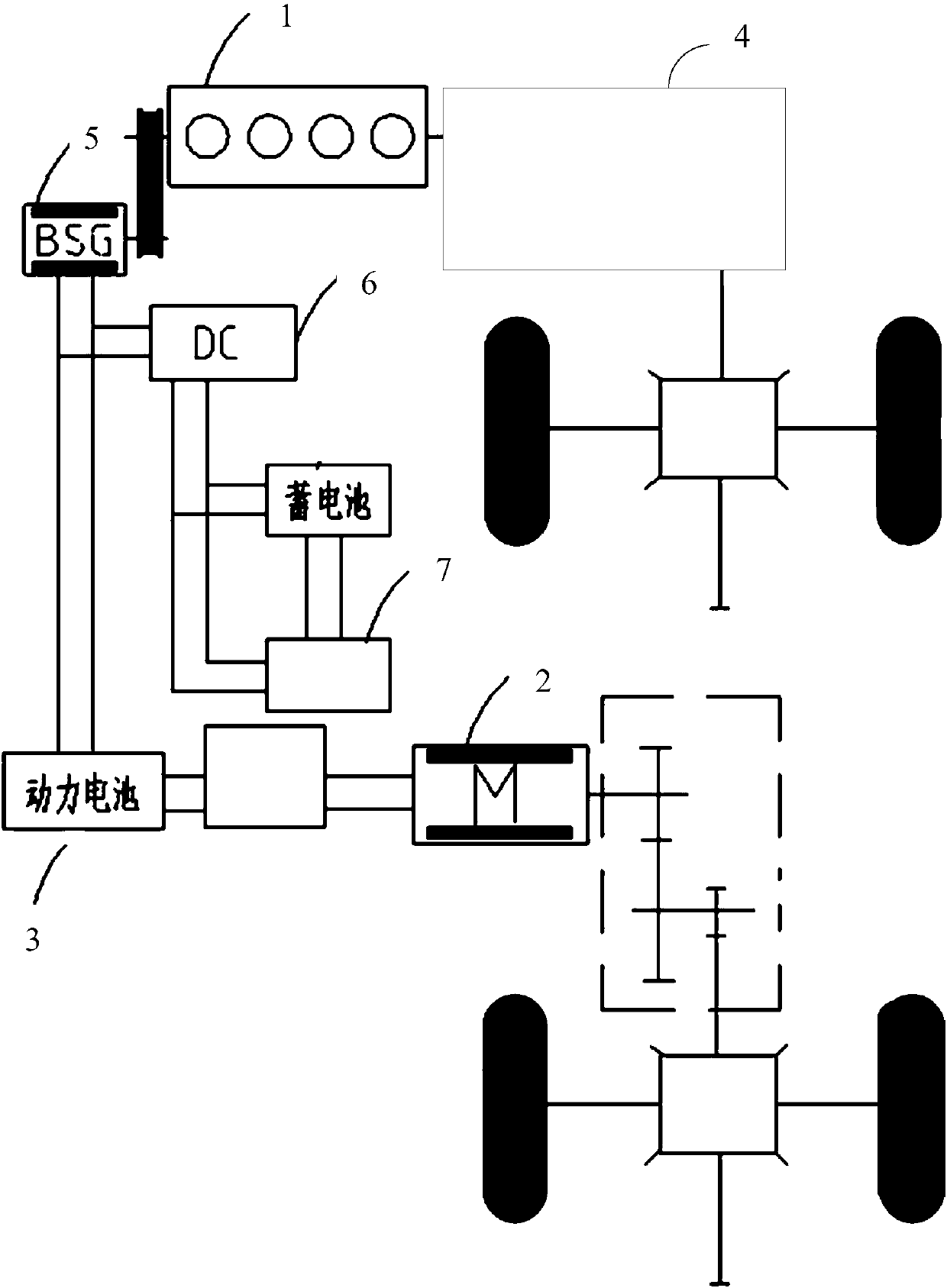 Hybrid vehicle, and downshift control method and system thereof