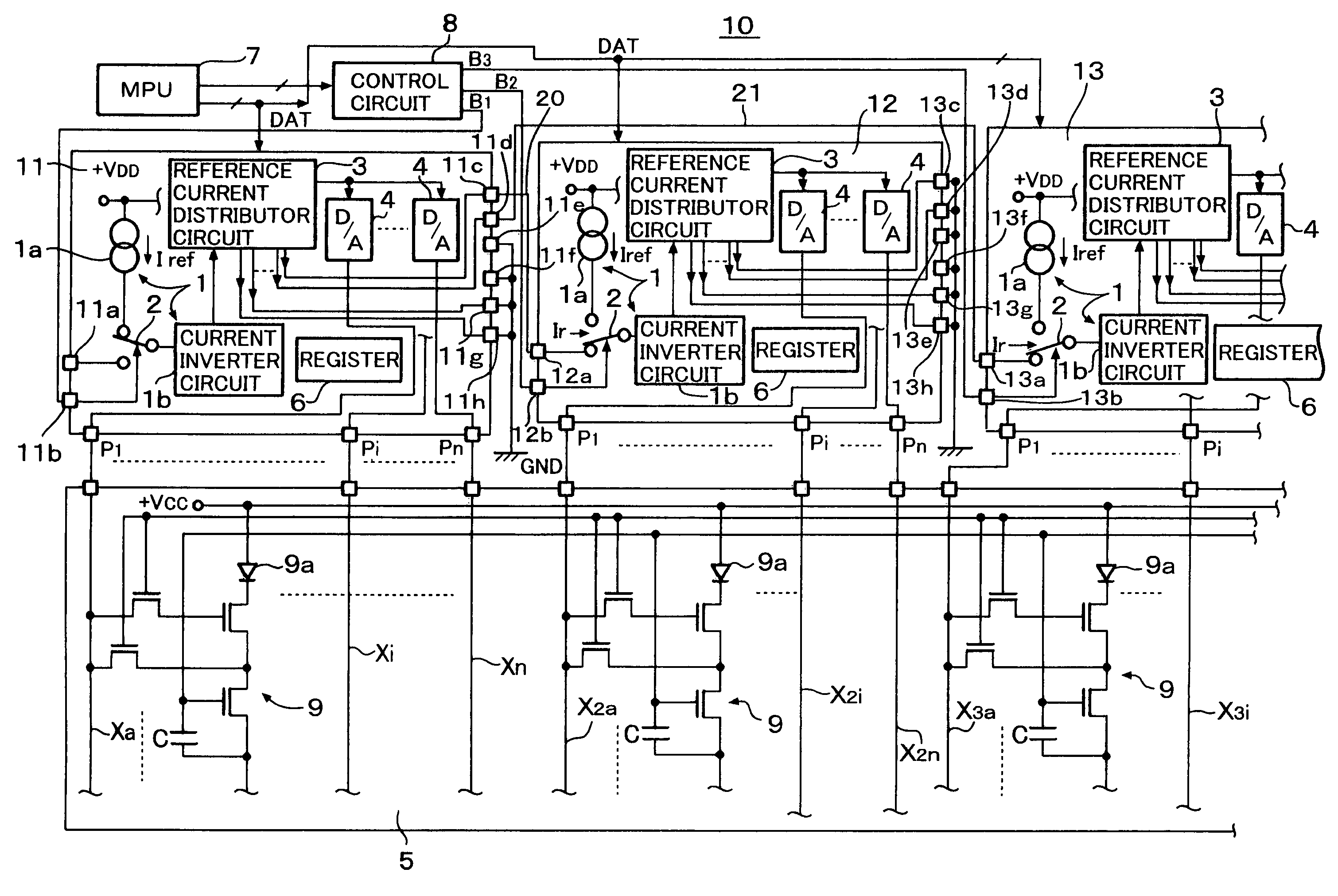 Organic EL drive circuit and organic EL display device using the same organic EL drive circuit