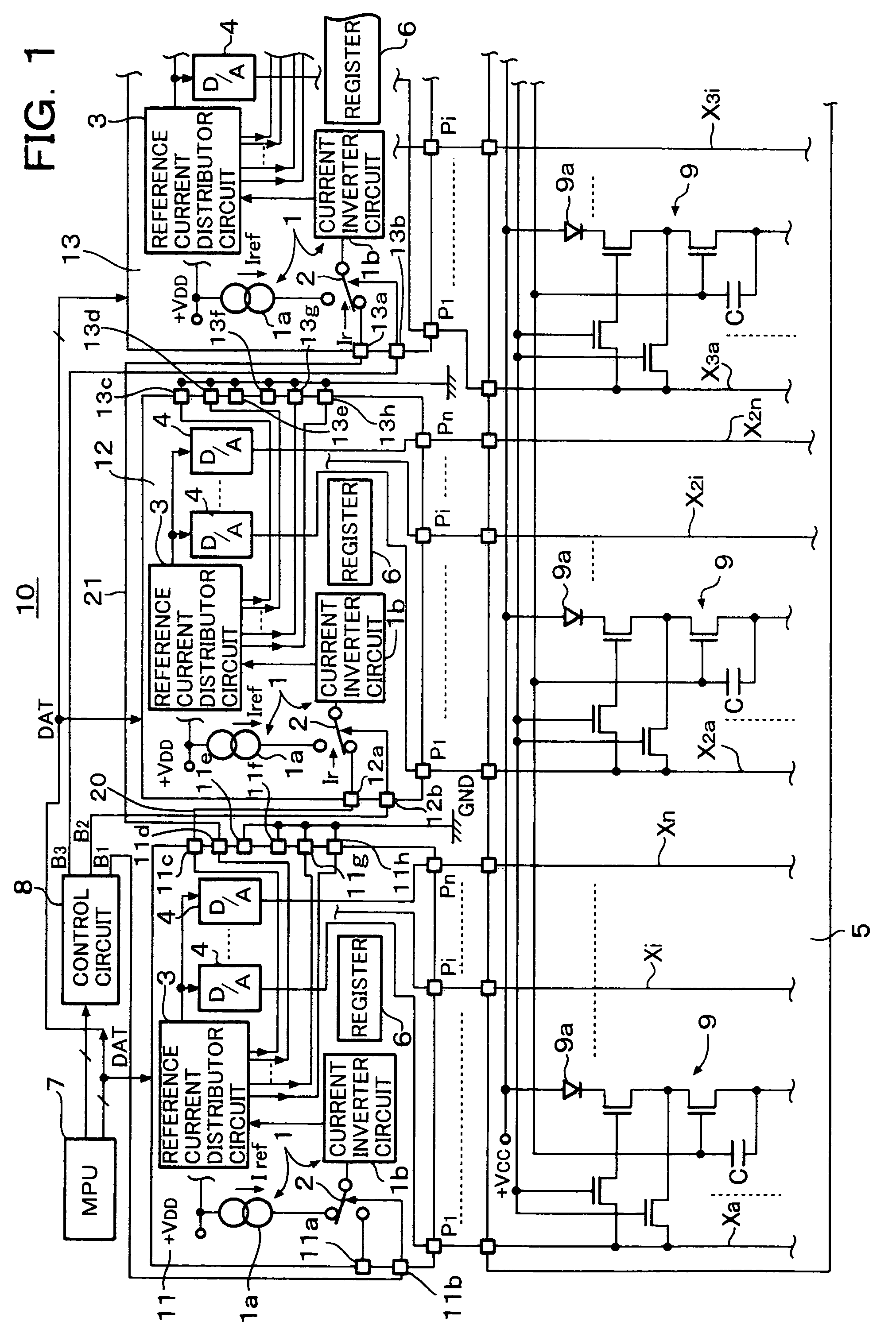 Organic EL drive circuit and organic EL display device using the same organic EL drive circuit