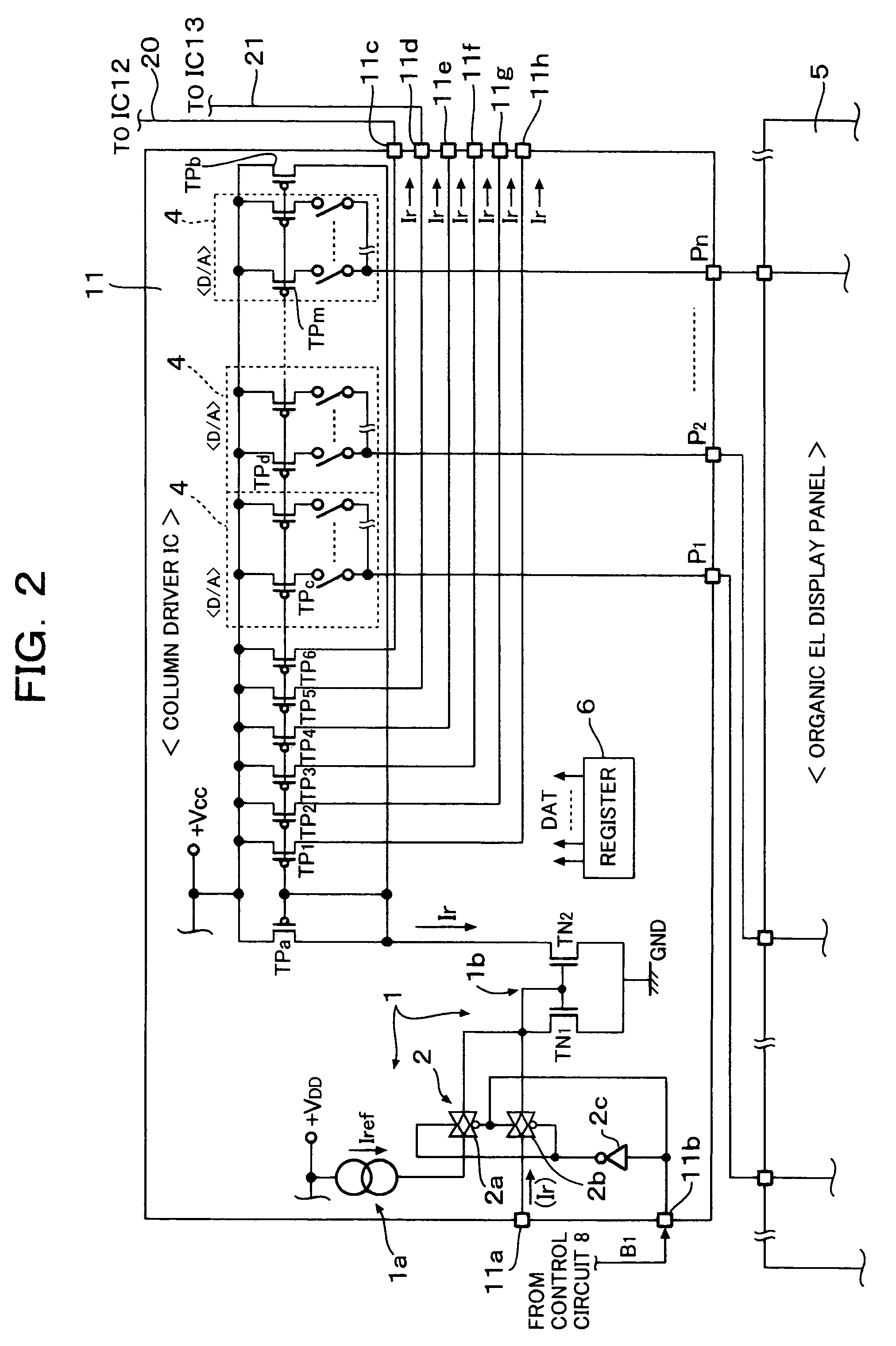 Organic EL drive circuit and organic EL display device using the same organic EL drive circuit