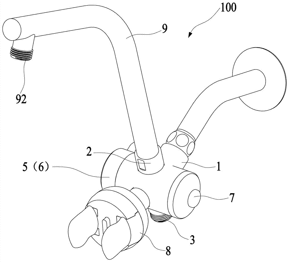 Improved water separating body with clamping device