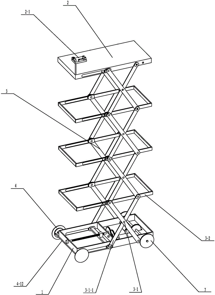 Lifting device for adjusting height based on ball screws