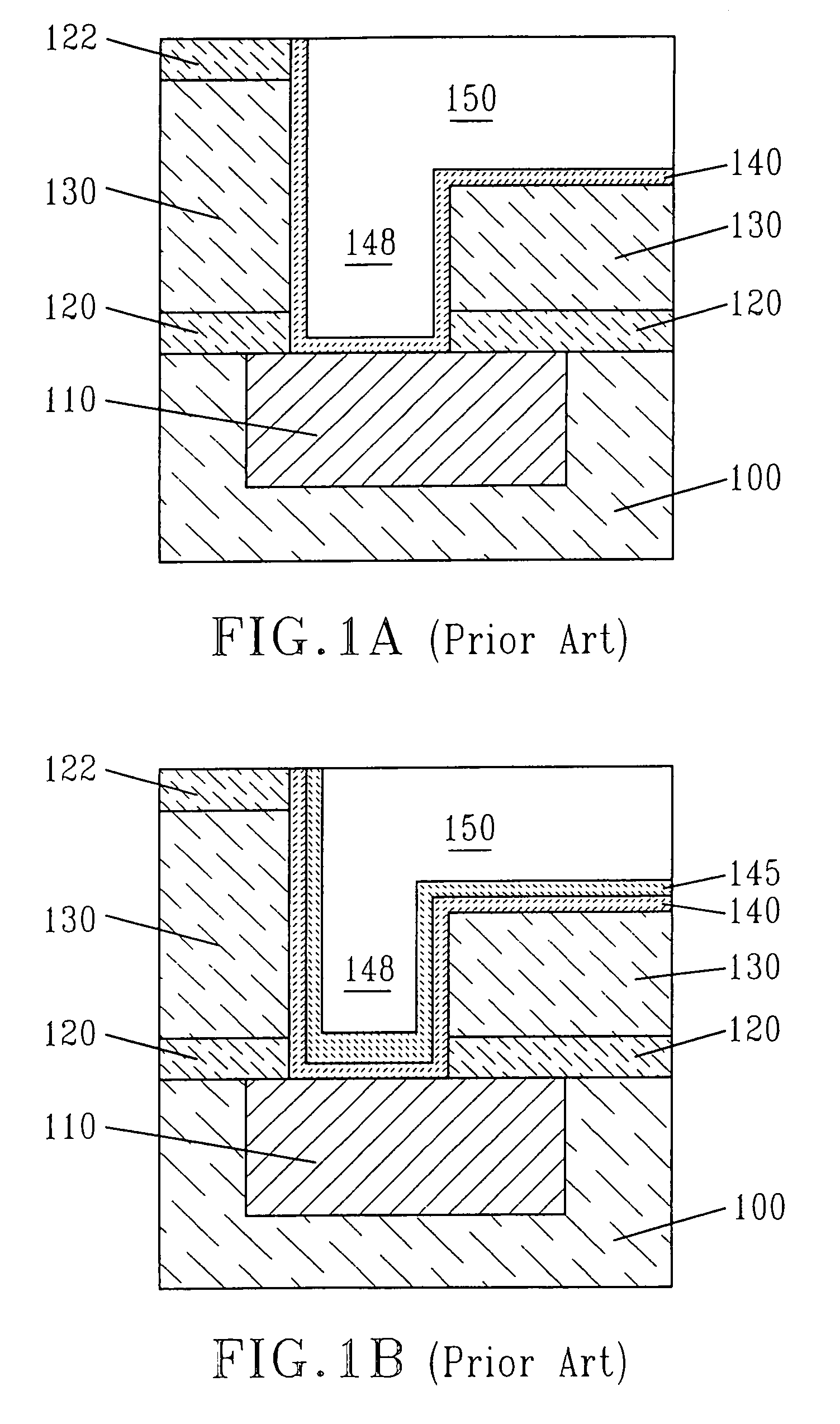 Modified via bottom structure for reliability enhancement