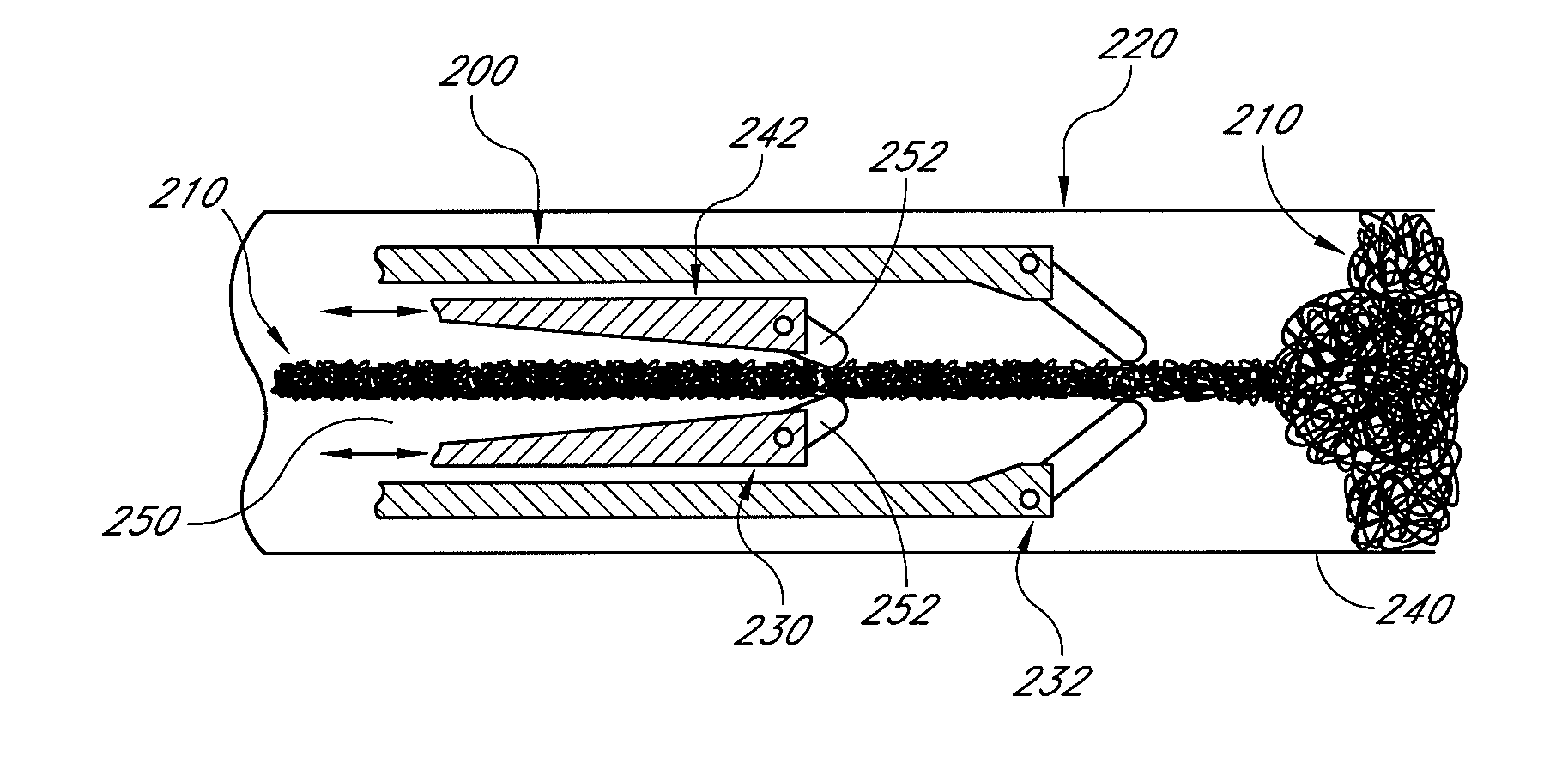 Structures for permanent occlusion of a hollow anatomical structure