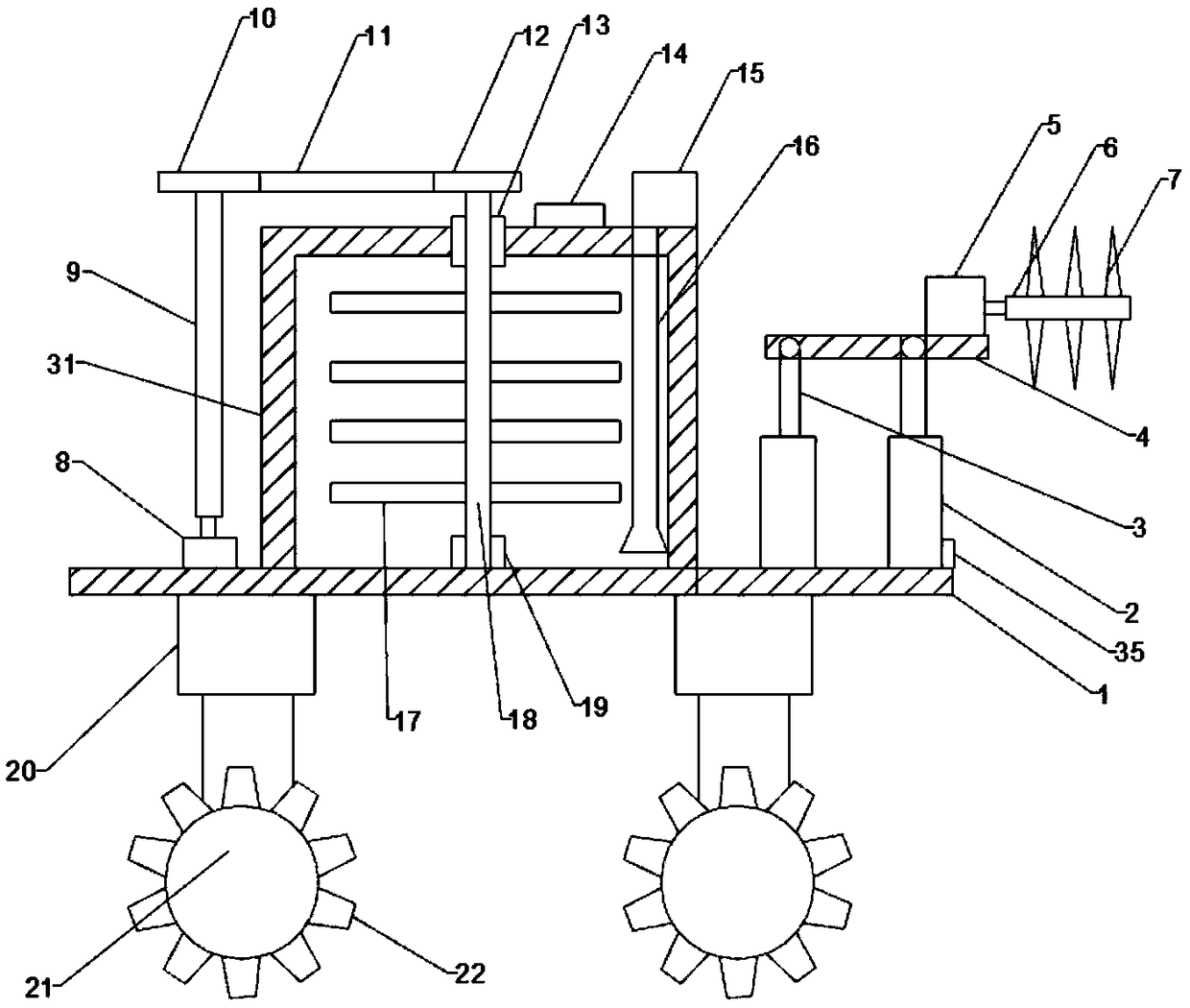 Full-automatic construction device for water conservancy ecological retaining wall