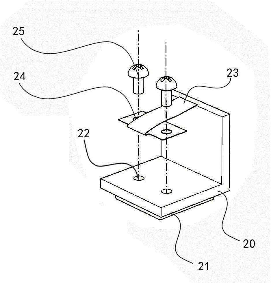 Push-in locating pendant capable of independently detaching stone veneer