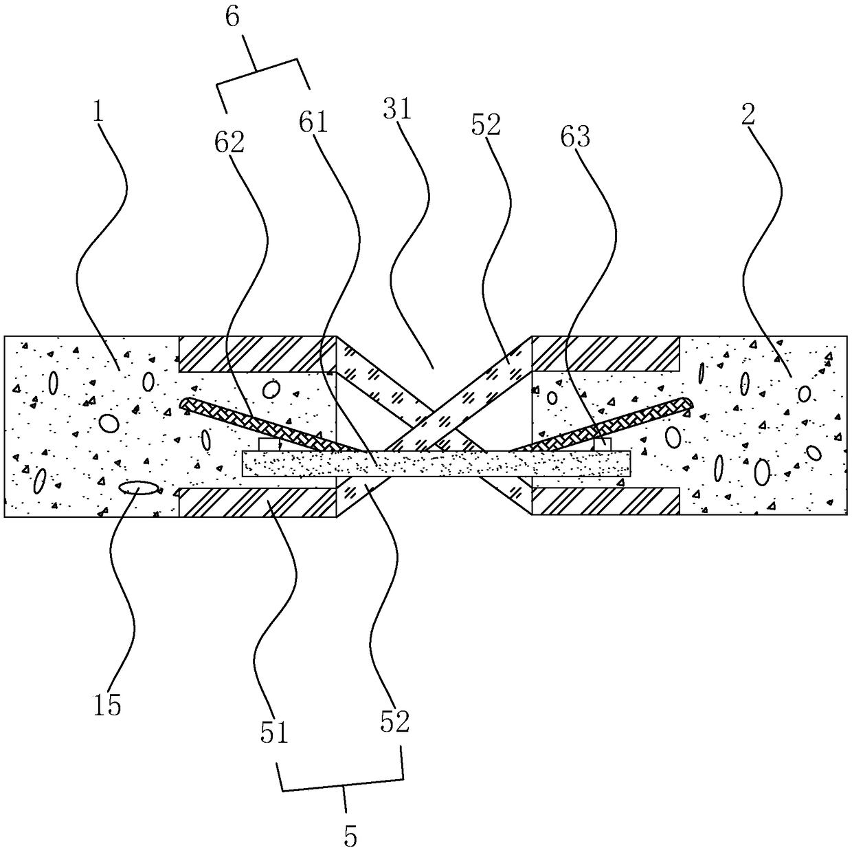 Basement connection portion crack preventing structure