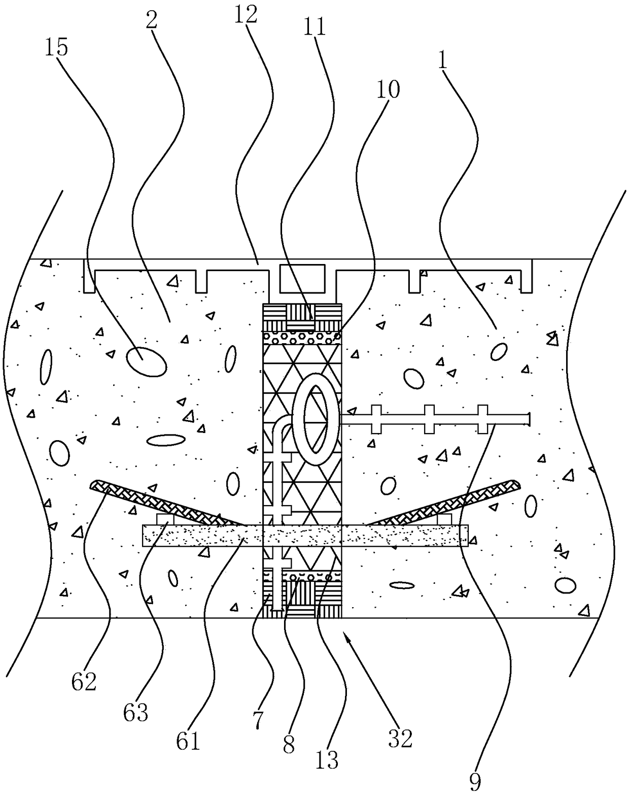 Basement connection portion crack preventing structure