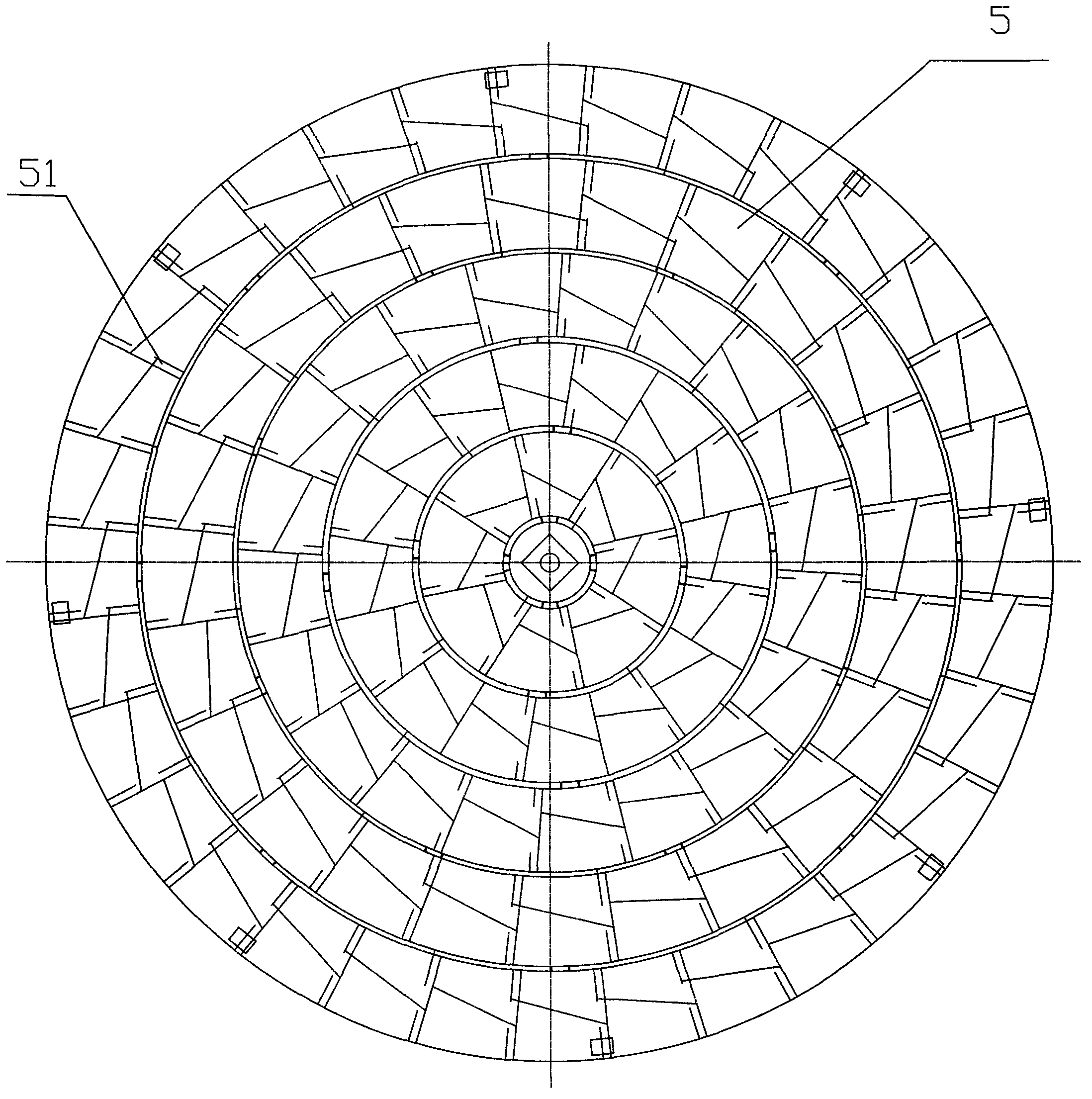 Two-stage coal gas generating device