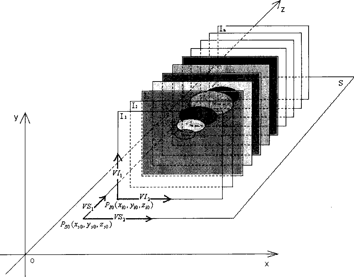 Interfusion method of CT spacer and interest region capable of releasing CT image