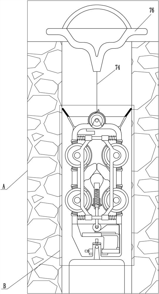 A carbon dioxide gas cracking rock rod drilling equipment