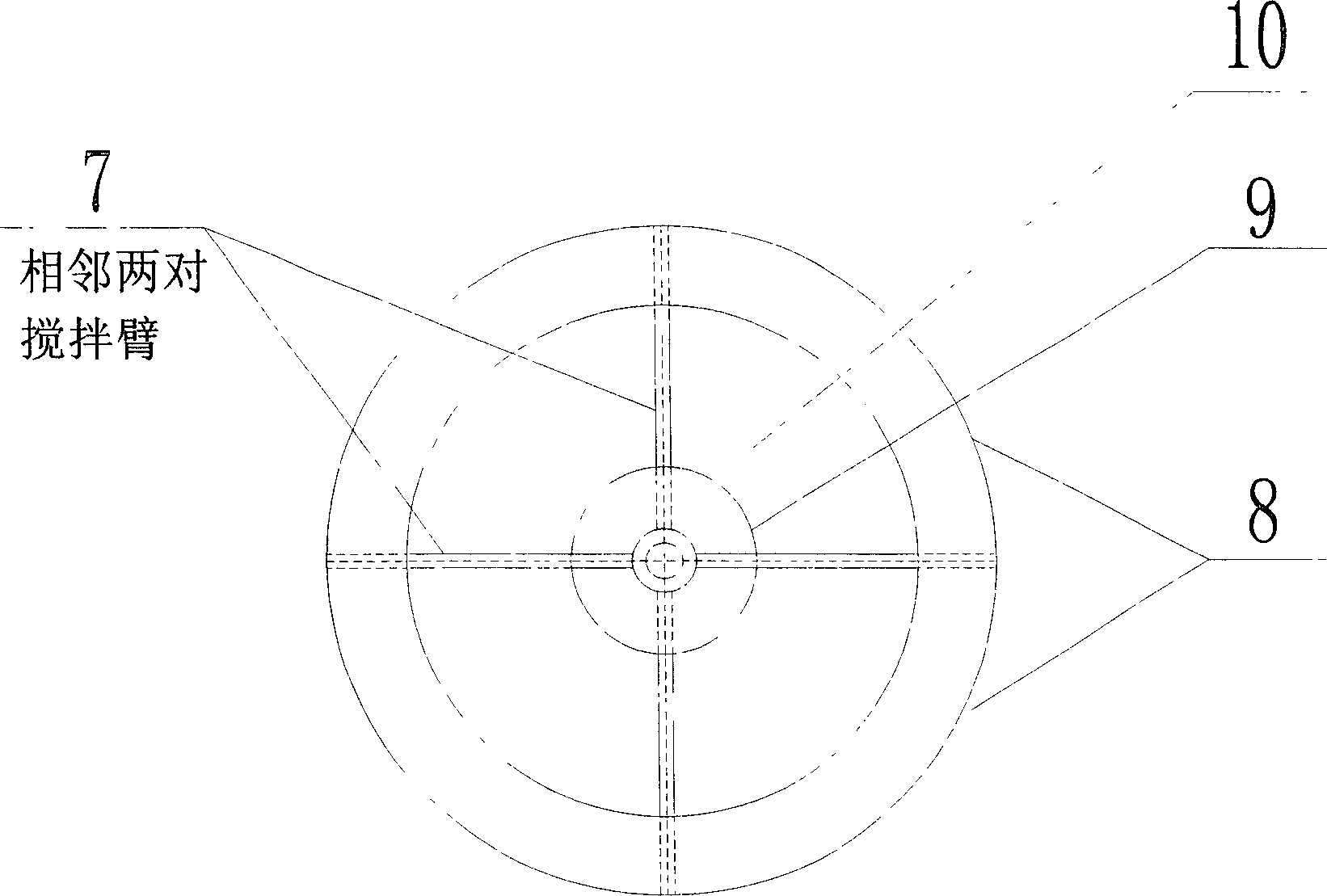 Polymer with ultrahigh molecular weight hydrolytic agitator